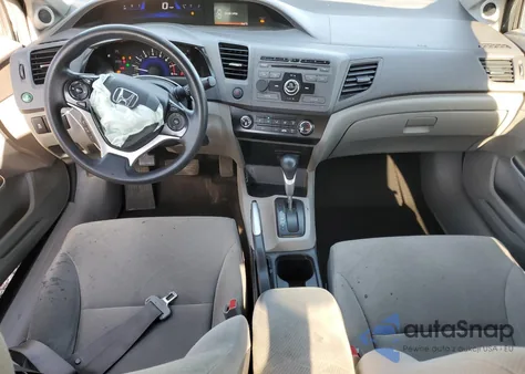 2012 Honda Civic Ex z USA, uszkodzony, nr VIN 2HGFB2F88CH587868